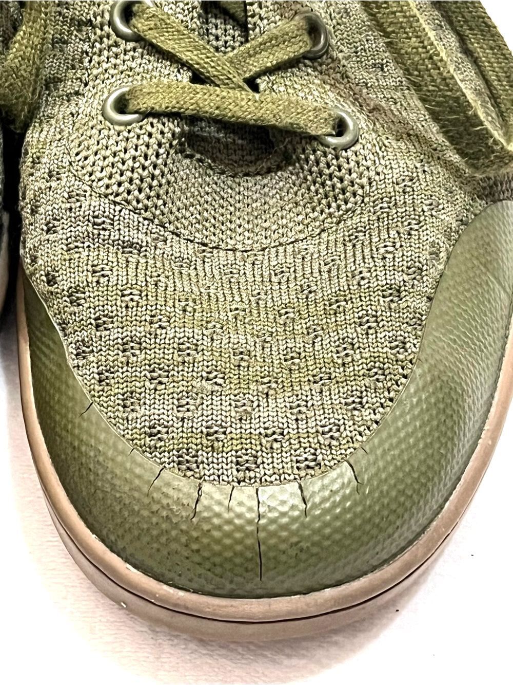 Suavs The Legacy High-Top Sneakers Recycled Knit Olive Green Slip-On Shoes - Picture 5 of 16